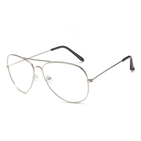 Óculos Verona anti luz azul com armação metálica leve e resistente. Lentes com proteção UV400, narigueiras ajustáveis e design aviador sofisticado. Ideal para proteção e estilo diário.