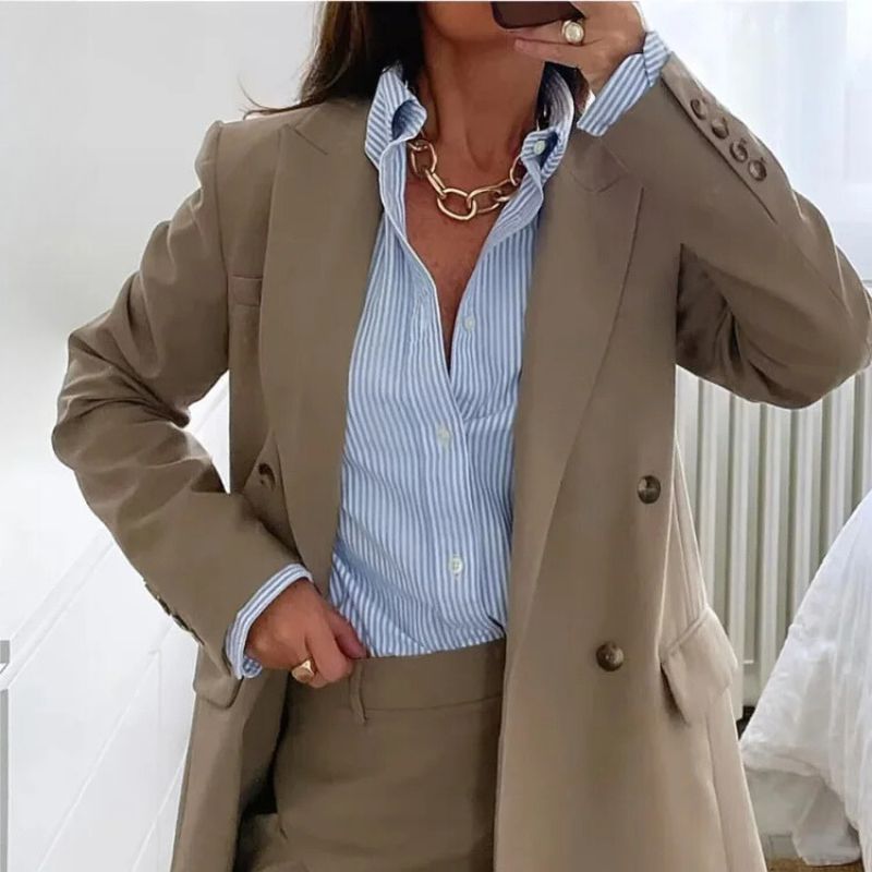 Blazer Feminino Longo Vintage - Sartori