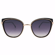 Óculos de Sol Feminino Cat Eye Vintage, armação em acetato italiano e metal anticorrosão. Lentes degradê com proteção UV400, design sofisticado e leve para máximo conforto.