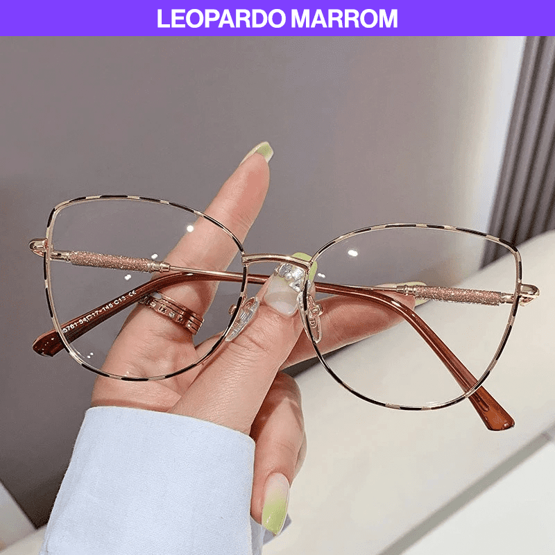 Óculos Feminino Pandora + Lentes Anti Luz Azul e UV400